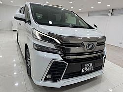 Toyota Vellfire 3.5 ZA G Edition Pilot Seats  2015 White BodyKit Sunroof